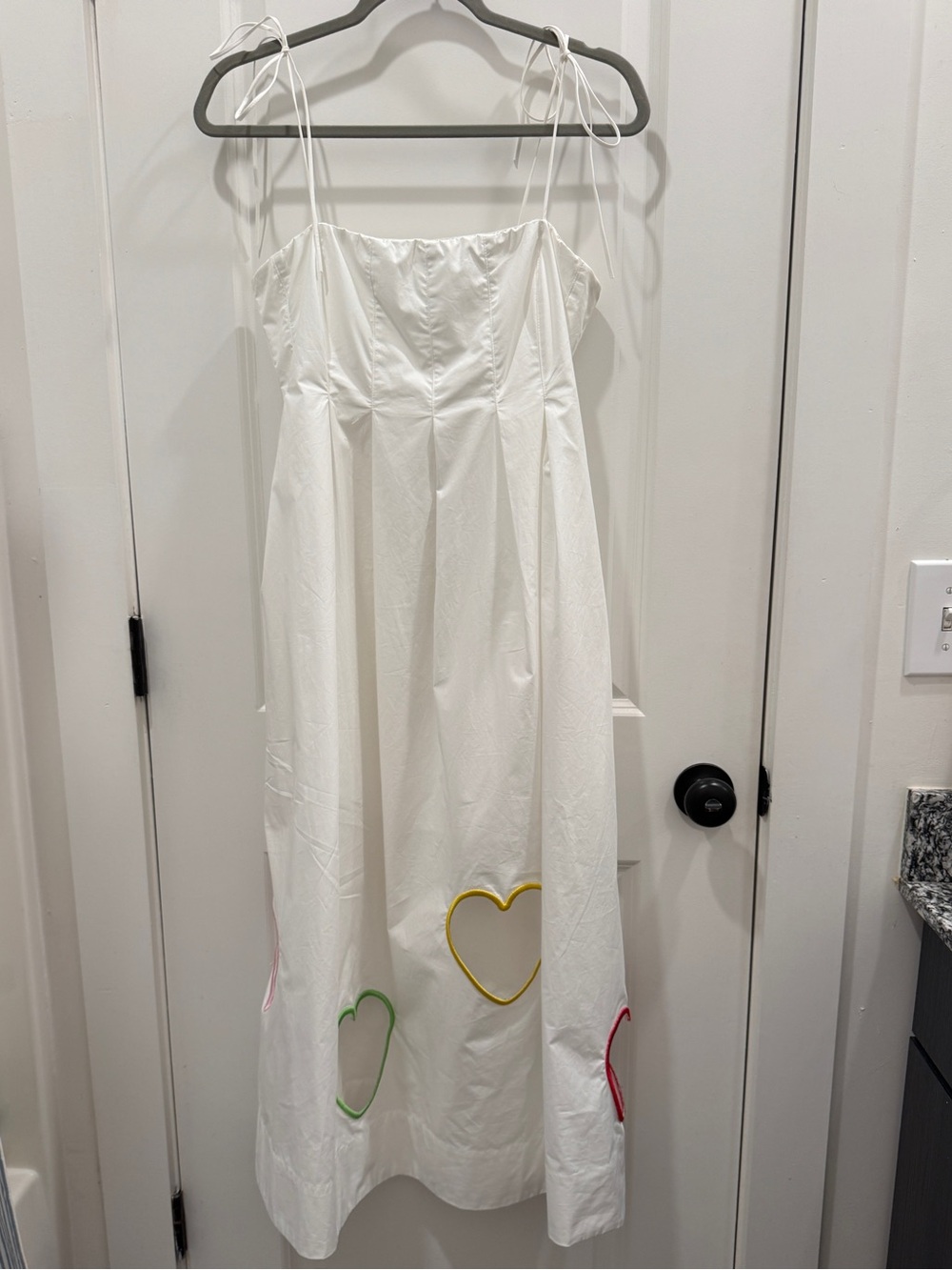 Day + Moon Size S White Midi Dress